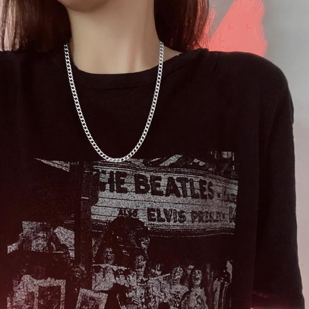 Dây chuyền nam titan cao cấp đẹp sang trọng thép không gỉ lặc trangsucpt cỡ 7mm màu trắng PTDCNA01