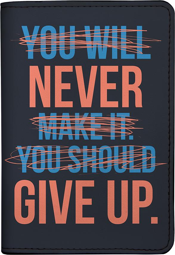 Bao Da Hộ Chiếu / PASSPORT Mika Nhộng NEVER GIVE UP-001-003-P - Đen