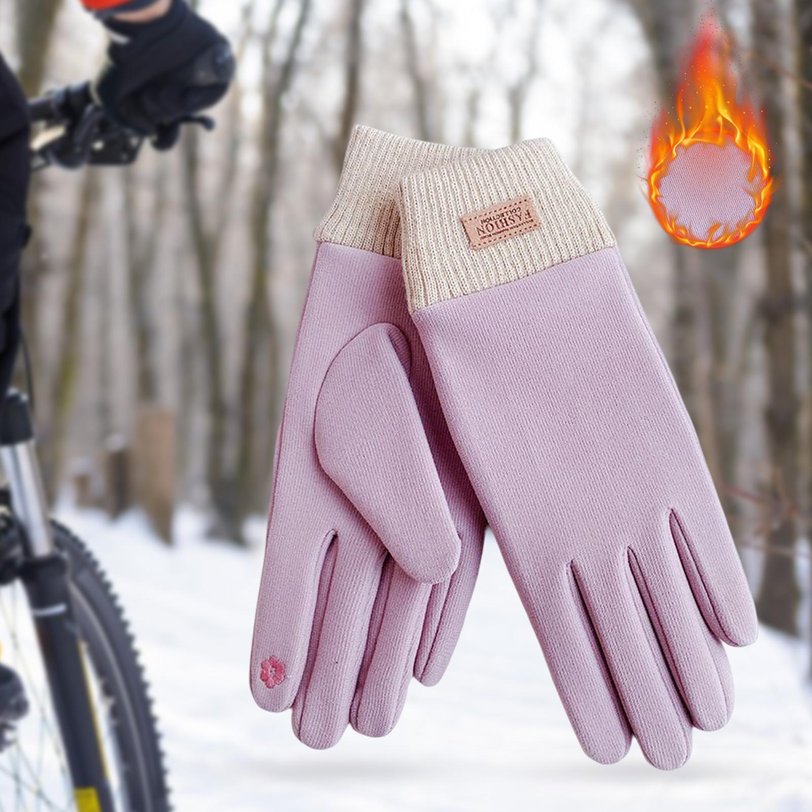 Windproof Women Winter Touch Screens Gloves Cold Weather Running