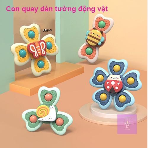 Đồ Chơi Con Quay Dán Tường Spinner Hình Động Vật Nhiều Màu Sắc Đáng Yêu Cho Bé