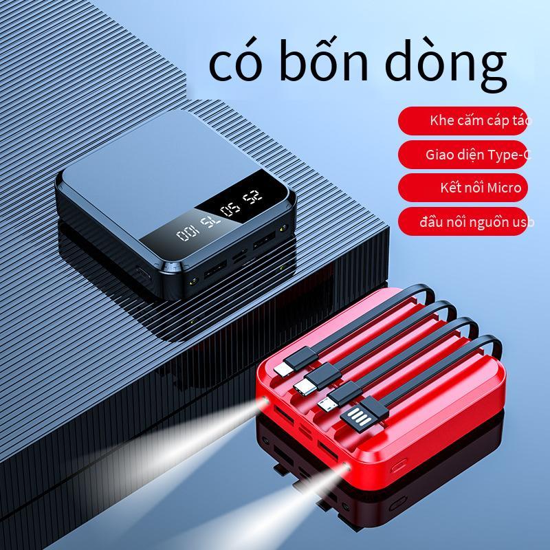 Đảm bảo chất lượng sạc kho báu màn hình kỹ thuật số mini dung lượng lớn 20000 mAh dòng khép kín cung cấp năng lượng di động quà tặng in logo sạc nhanh