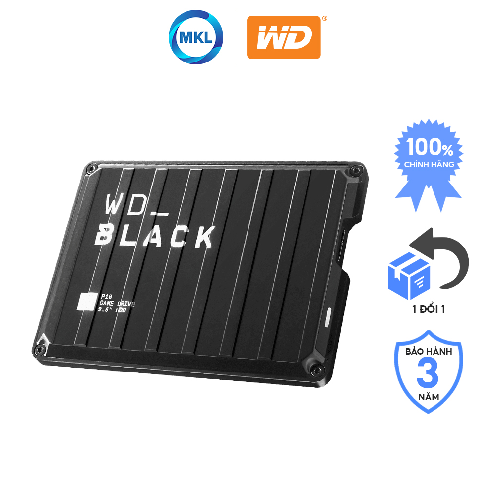 Ổ cứng di động Western Digital Black P10 4TB  game drive hàng chính hãng