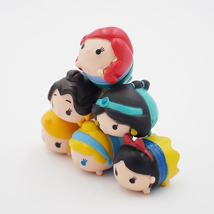 Set 6 mô hình búp bê công chúa Jenga dễ thương sáng tạo trang trí xe hơi