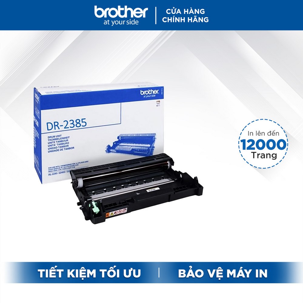 Brother DR-2385 Drum Cho Máy In HL-L2321D, HL-2361DN, HL-2366DW, MFC-L2701D, MFC-L2701DW - Hàng Chính Hãng