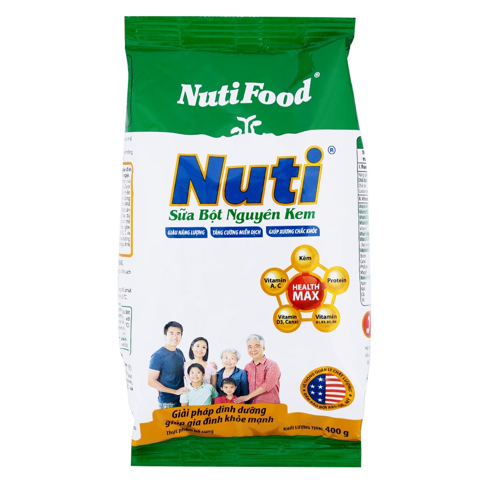 Hình ảnh Sữa Bột Nguyên Kem Nutifood (400g)