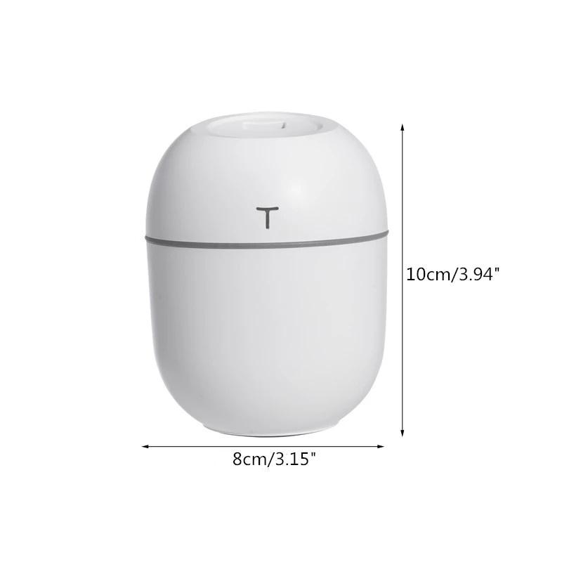 Ultrasonic Mini Air Humidifier 200ML USB Aroma Essential Oil Diffuser Home Car Fogger Mist Maker with LED Night Lamp 2020 New
