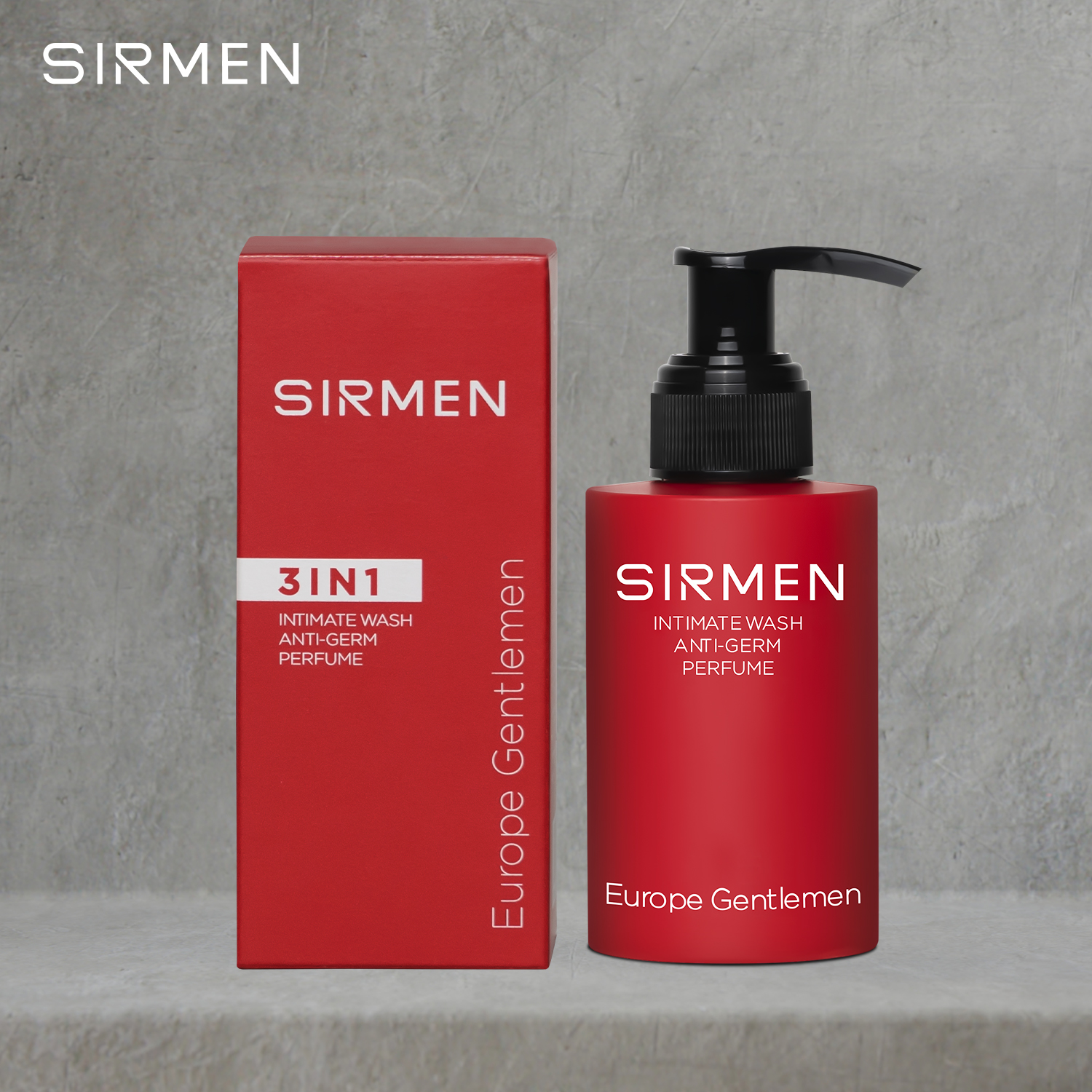 [Combo Lyon Europe] Sữa tắm 350g và Dung dịch vệ sinh nam 100g nguyên liệu châu Âu SIRMEN Europe Gentlemen chiết xuất tự nhiên công nghệ EU-Nano