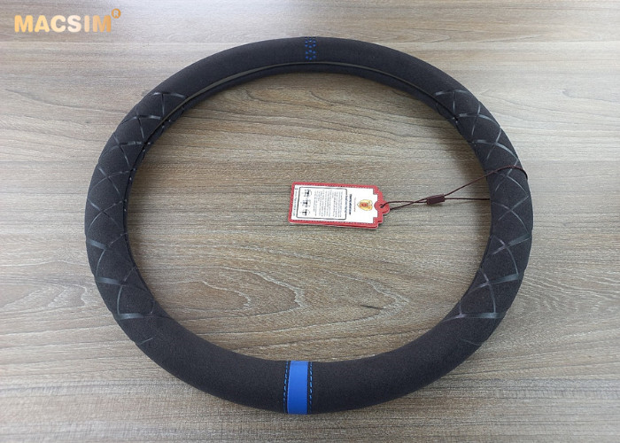 Bọc vô lăng cao cấp Macsim mã 8858 màu đen-xanh-đỏ-nâu phù hợp các mẫu xe