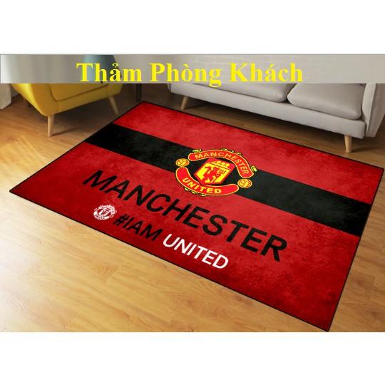 Thảm phòng khách cao cấp Câu Lạc Bộ bóng đá MU - Thảm bóng đá CLB Manchester United