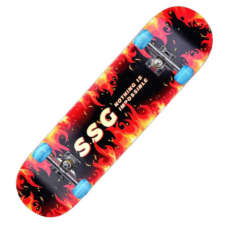 Ván trượt Người Lớn Skateboard Mặt Nhám, Bánh Pu  Cỡ Đại 80x20+ Khung Hợp Kim Nhôm Chịu Lực(Nhiều Màu sắc)