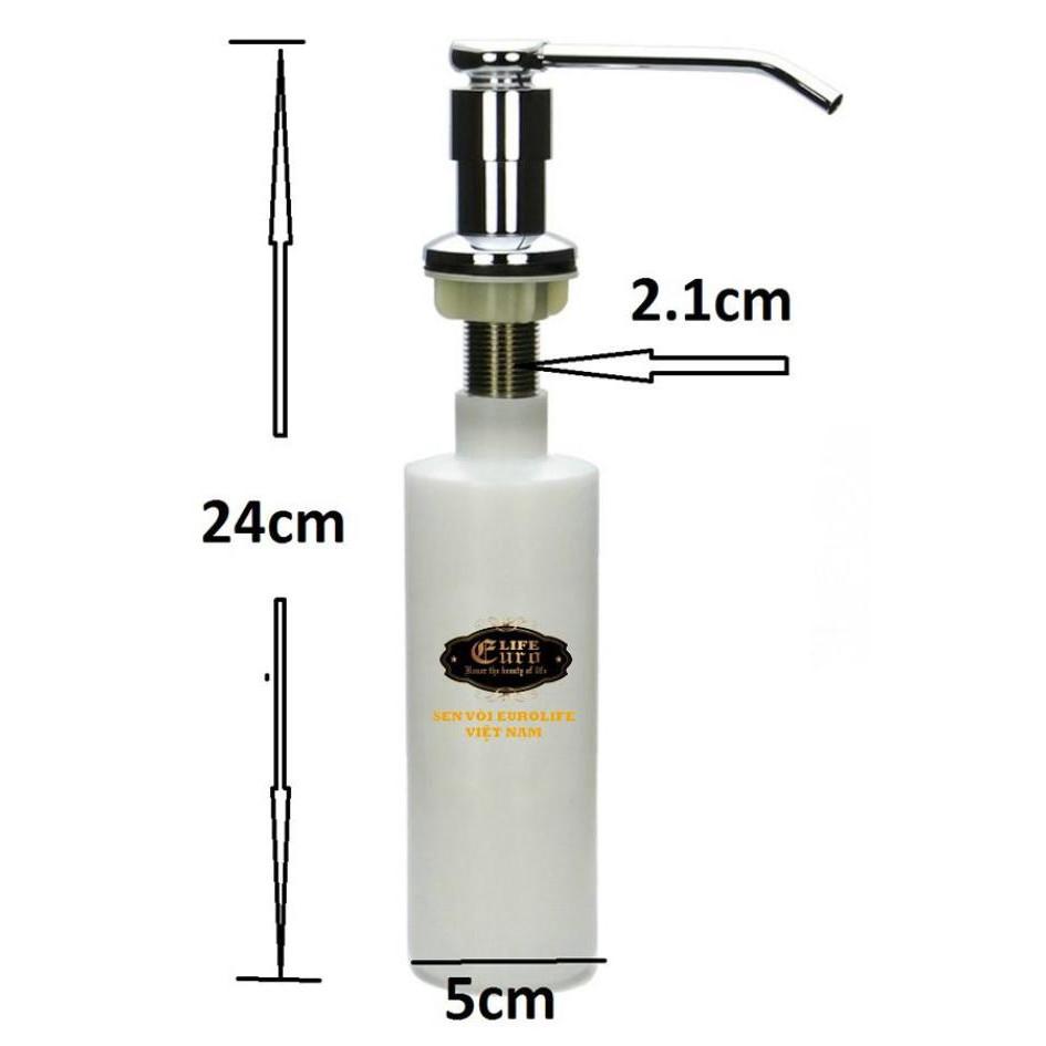 Bộ 1 chậu rửa chén Eurolife EL-C3 + 1 bình xịt nước rửa chén + 1 rổ Inox