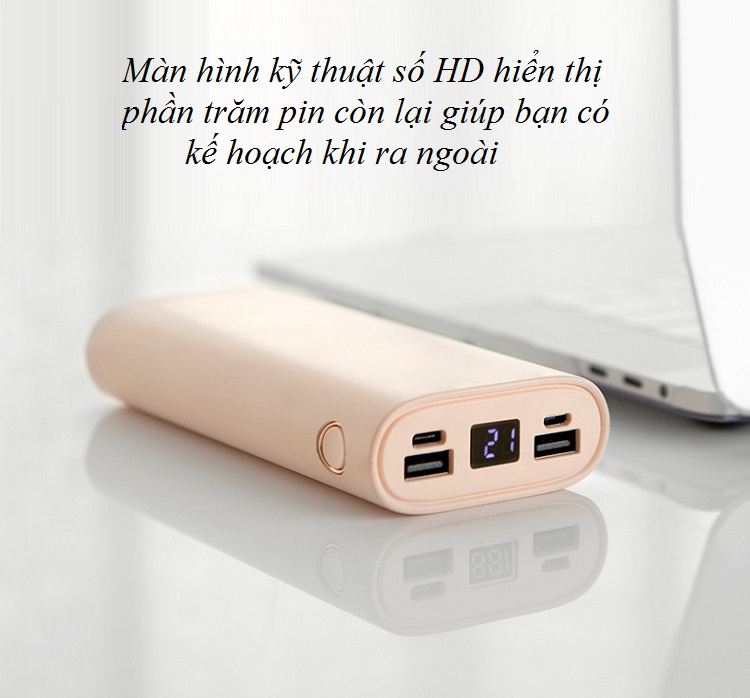 Sạc dự phòng 20000mAh BA0123  - Có 2 cổng sạc USB tiện lợi (Hàng Nhập Khẩu)