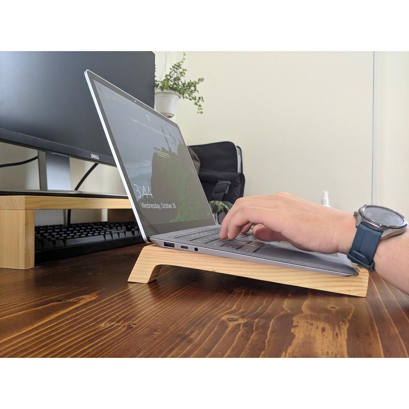 ️Kệ Gỗ Đỡ Laptop Macbook Tản Nhiệt 13 inch 14 inch 15,6 inch 17 inch gấp gọn để bàn đa năng thông minh nhỏ gọn