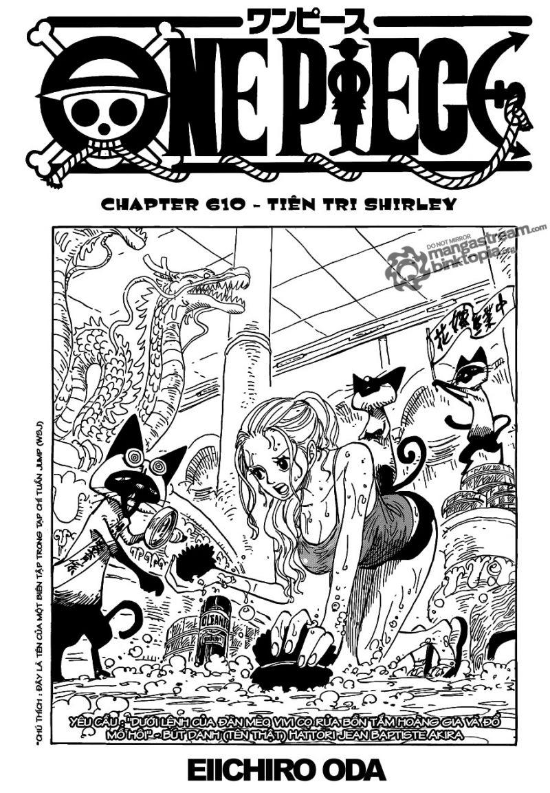 đảo hải tặc - one piece chapter 610 1
