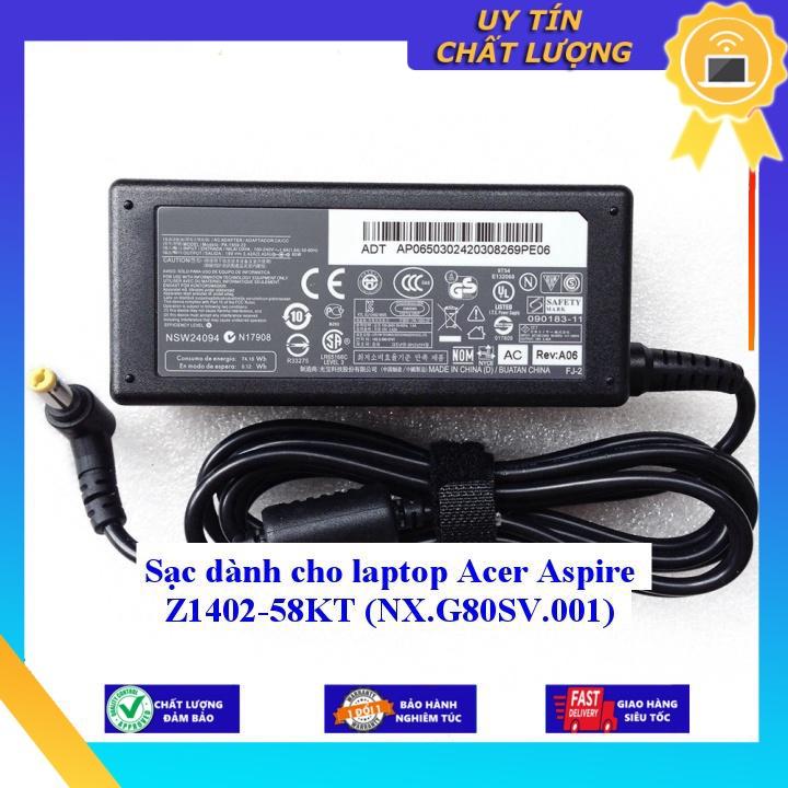 Sạc dùng cho laptop Acer Aspire Z1402-58KT - Hàng Nhập Khẩu New Seal