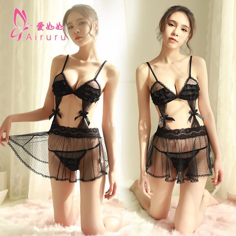 Váy ngủ ren thắt nơ siêu xinh 5077