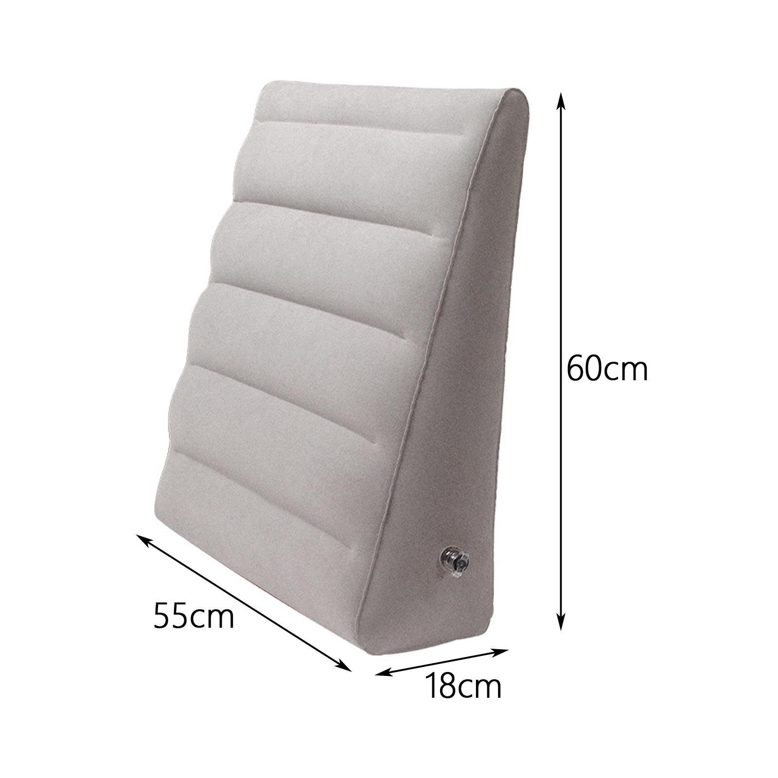 Inflatable Wedge Pillow, Bed Pillow, Fast Inflating Deflation Head, Shoulder, Back, Leg Support Support  Pillow for Office Bed