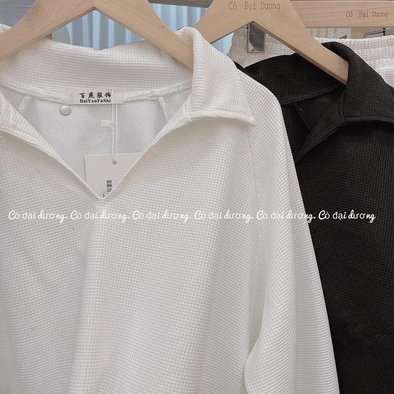 Set trơn basic dài tay