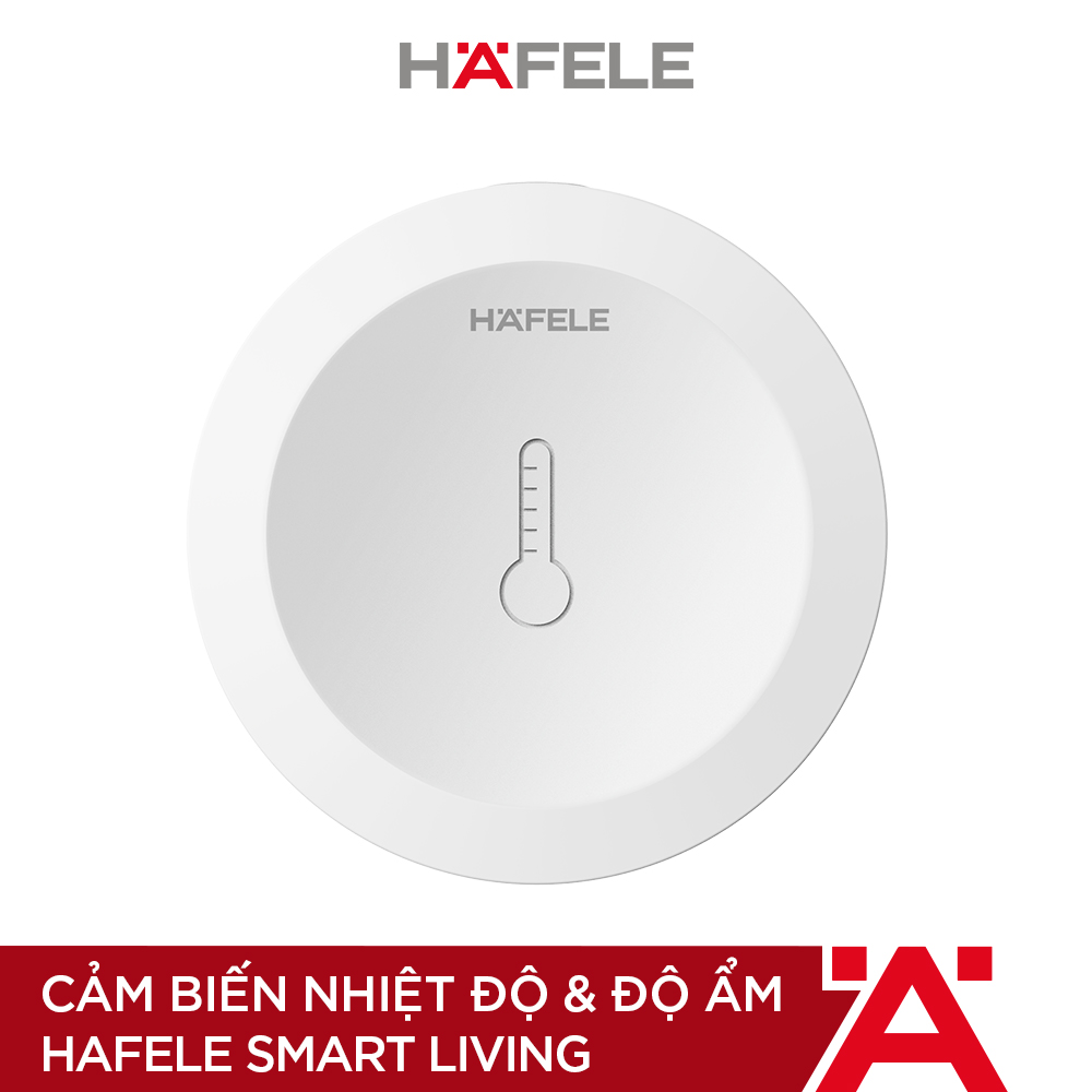 Cảm biến nhiệt độ &amp; độ ẩm Hafele Smart Living - Hafele Temperature &amp; Humidity sensor (Hàng chính hãng)