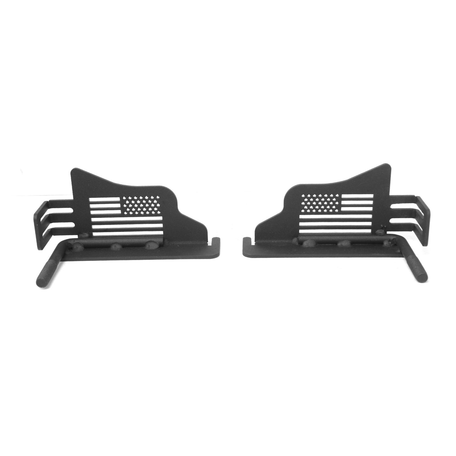 Foot Pegs Door Hinge Foot Pegs Rest Pedal Replacement for Jeep Wrangler JK JL 2007-2023 2pcs