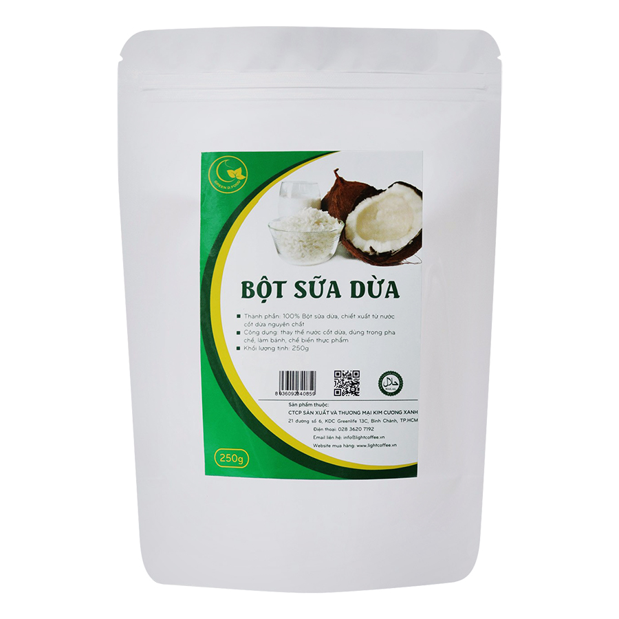 Bột sữa dừa GreenD Food 250g