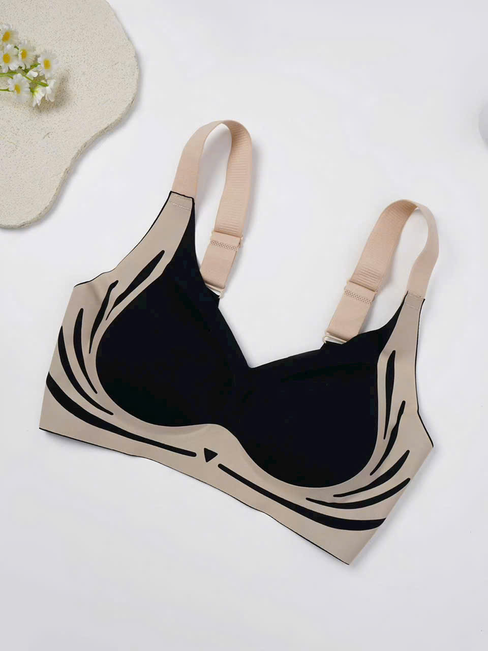 Áo lót nữ su đúc không đường may nâng ngực cài sau 4 móc 2837