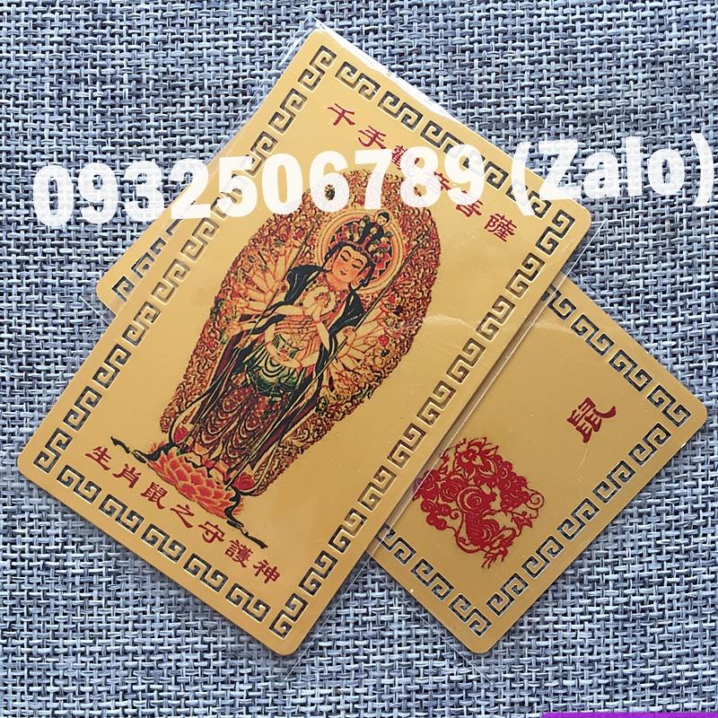 Kim Bài Phật Bản Mệnh 12 Con Giáp - TUỔI TÝ - THIÊN THỦ THIÊN NHÃN may mắn, cầu bình an