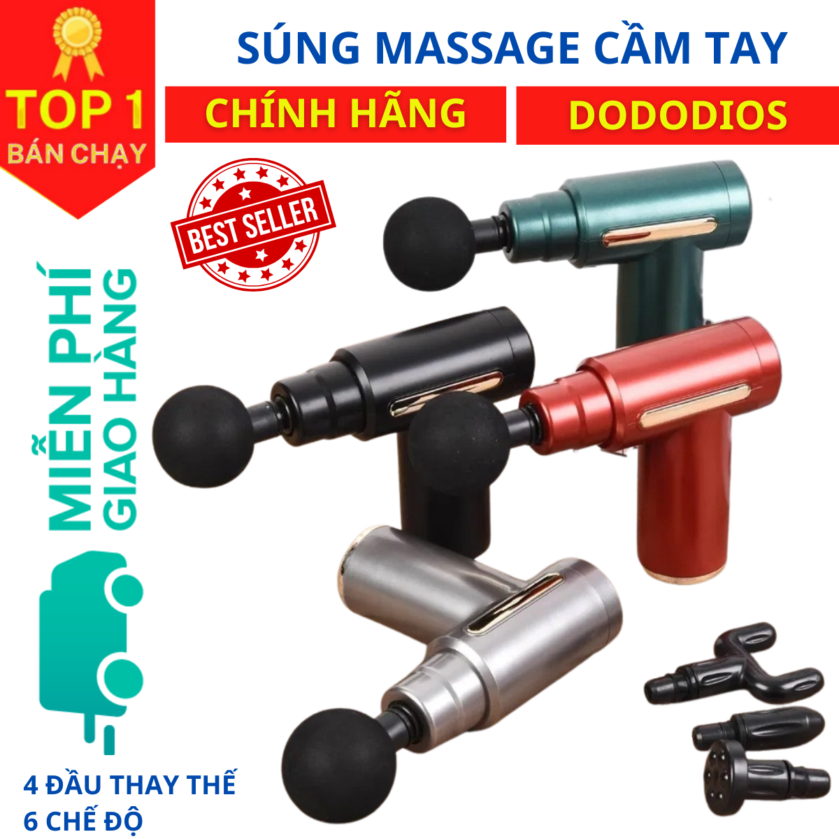 Máy massage cổ vai gáy cầm tay - Chính hãng dododios