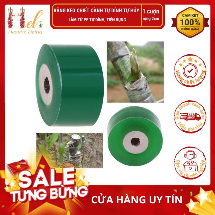 Băng Keo Ghép Cành, Chiết Cành Tự Dính Tự Hủy Rộng 2cm Dài 100m