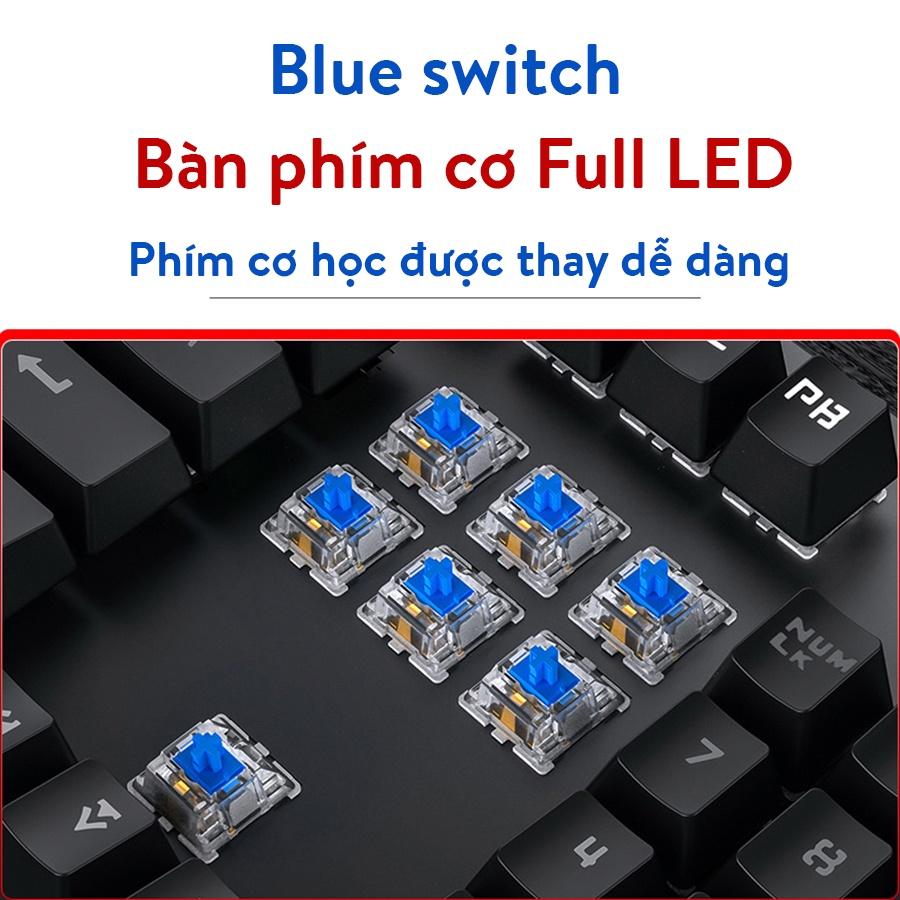 Bàn phím cơ Coputa Bàn phím máy tính laptop gaming Full LED RGB T907