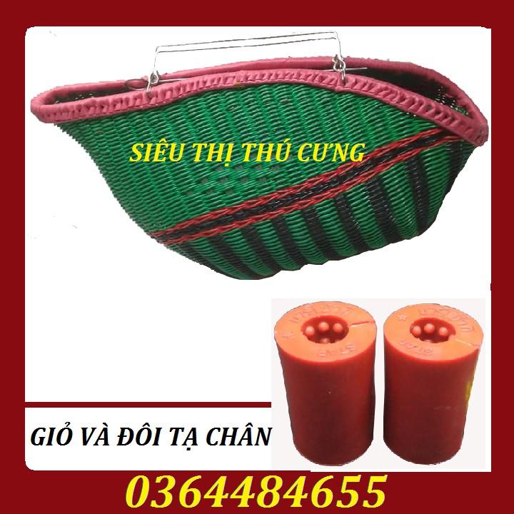 COMBO GIỎ XIÊN QUAI INOX VẬN CHUYỂN GÀ VÀ ĐÔI TẠ CHÂN
