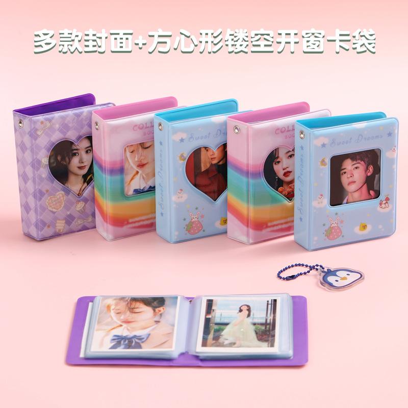 Đặc biệt Hàn Quốc ins3 inch bưu thiếp Polaroid album ảnh ngôi sao thần tượng album thẻ nhỏ lưu trữ cuốn sách theo đuổi ngôi sao cô gái