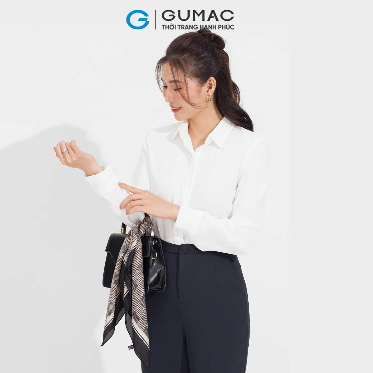Áo sơ mi nẹp nút GUMAC AD05030