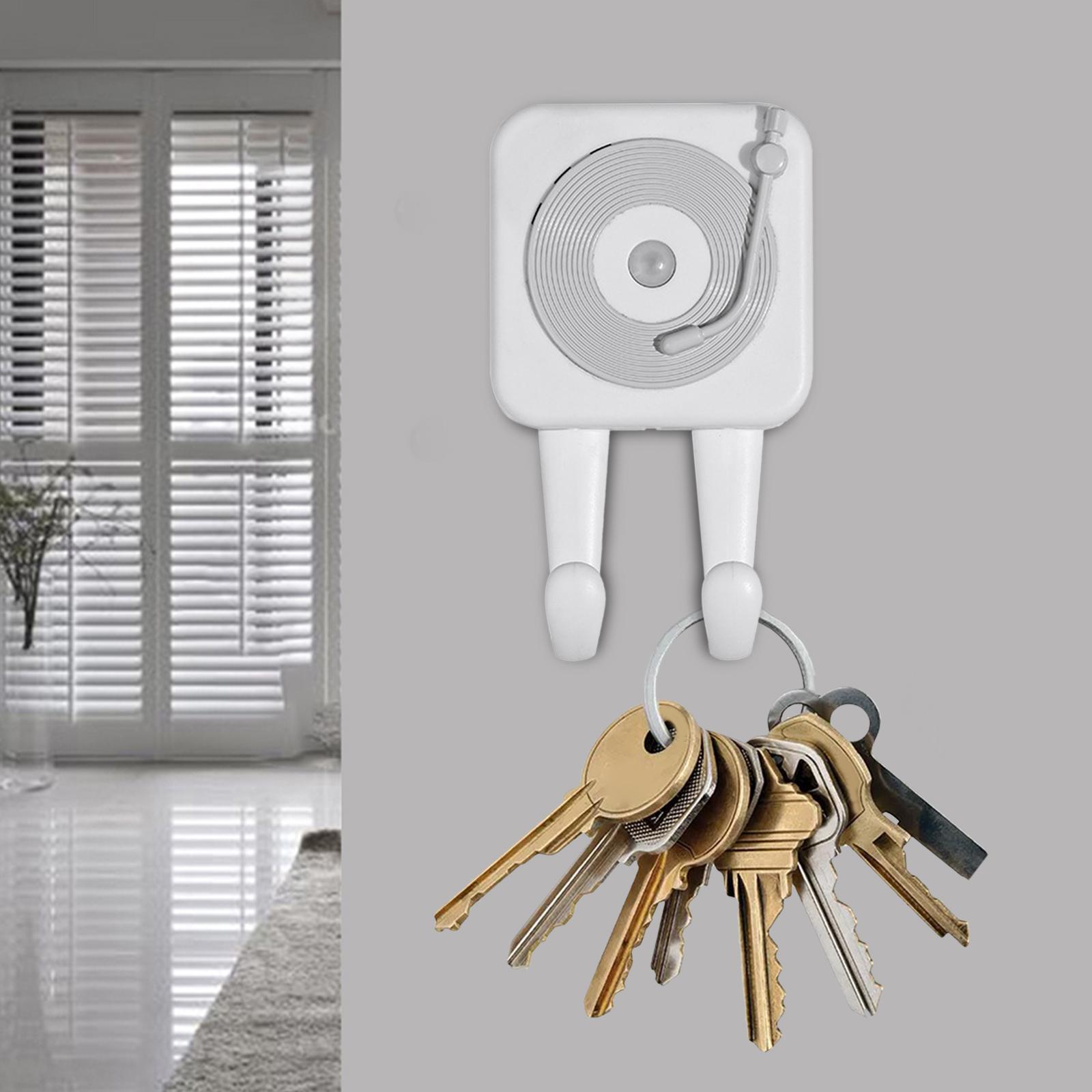 Wall Hook Voice Reminder Infrared Motion Sensor Adhesive Hook for Door Home