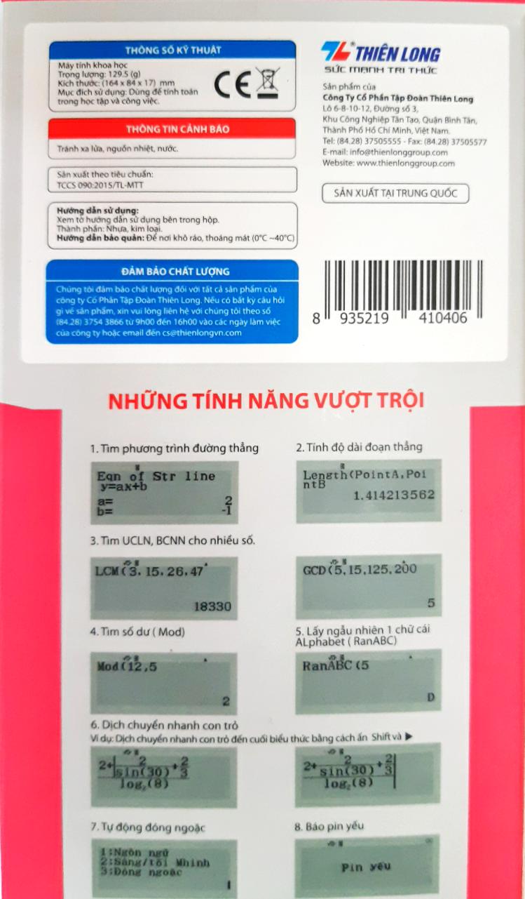 Máy tính khoa học Flexio FX 680VN (giao màu ngẫu nhiên)