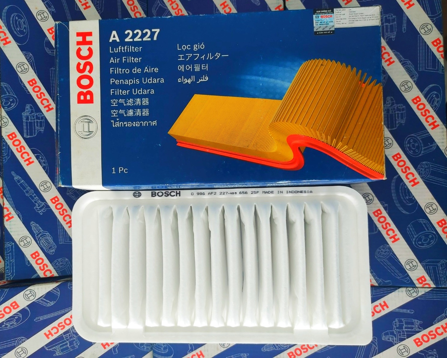 Lọc Gió Động Cơ Toyota Altis - Bosch AT227