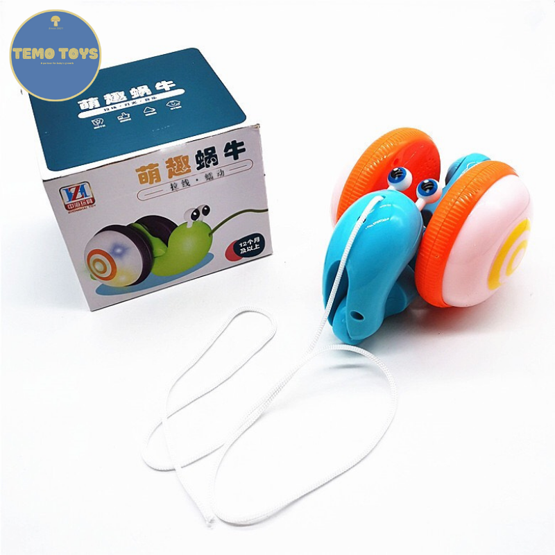 Đồ Chơi Trẻ Em ốc Sên Có Đèn Phát Sáng Phát Nhạc Vui Nhộn Dễ Thương Dắt Đi Dạo cho bé