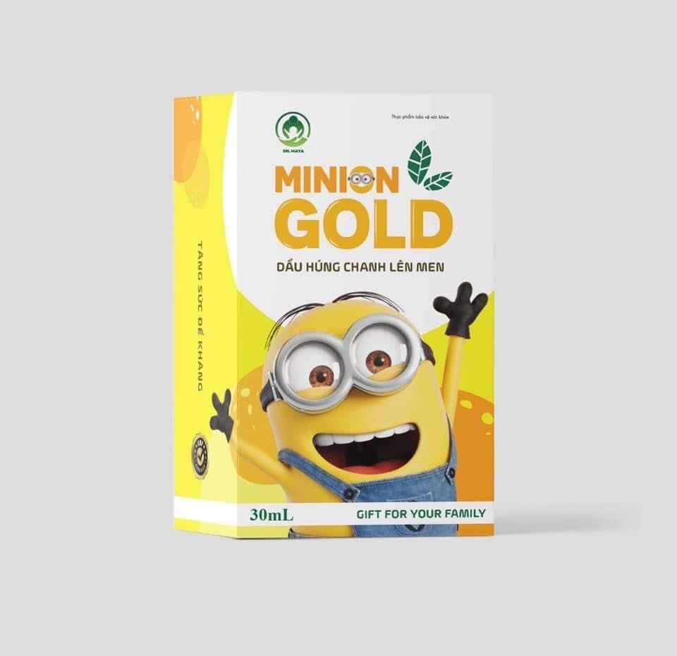 Dầu húng chanh lên men Minion gold 30ml tăng đề kháng, giảm ho, khò khè