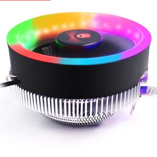 Fan CPU led RGB nhiều màu dùng cho AMD và intell 775/1155/1156/1150/1151 lắp full socket