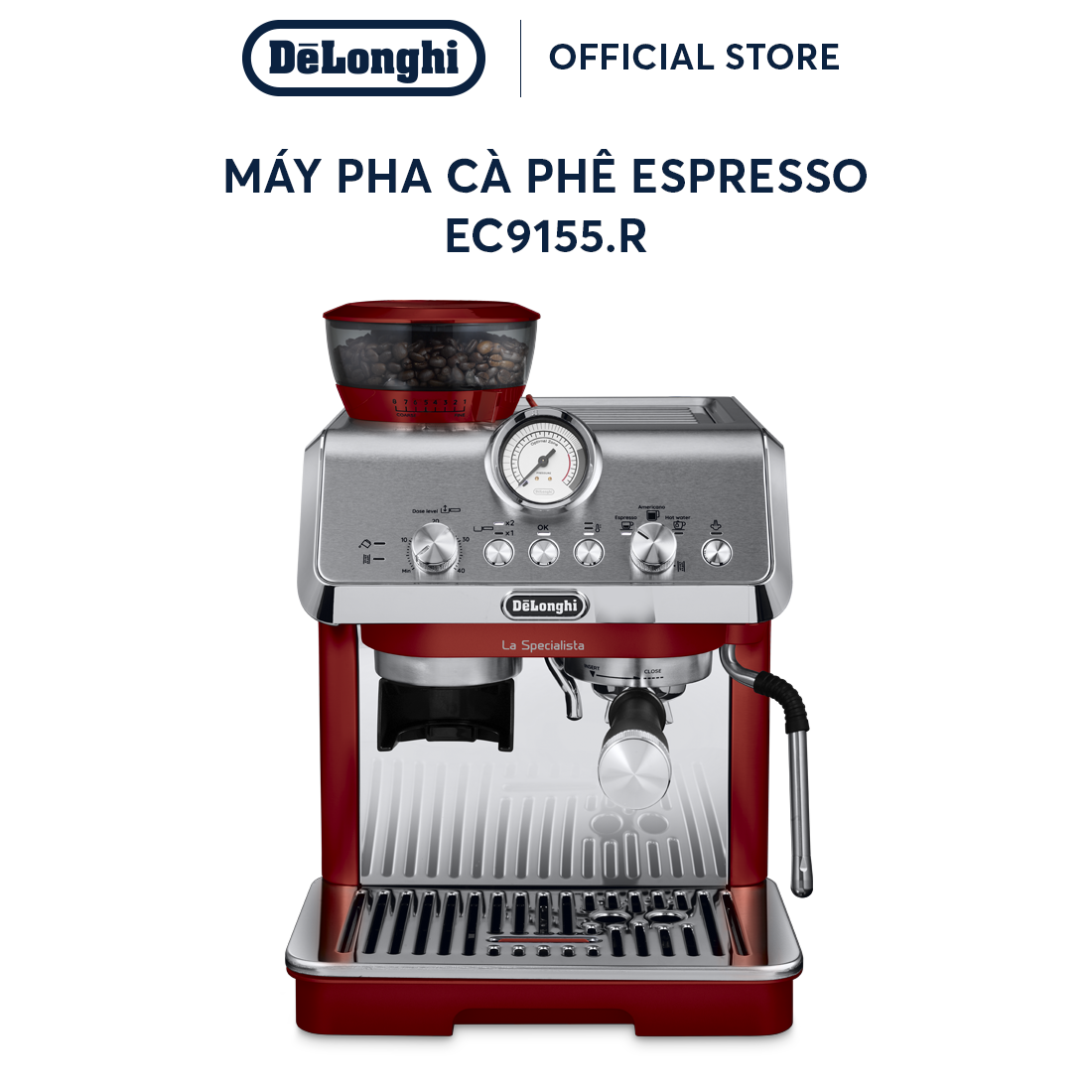 [Hàng chính hãng] Máy pha cà phê espresso DeLonghi La Specialista Arte EC9155 (R/ MB)