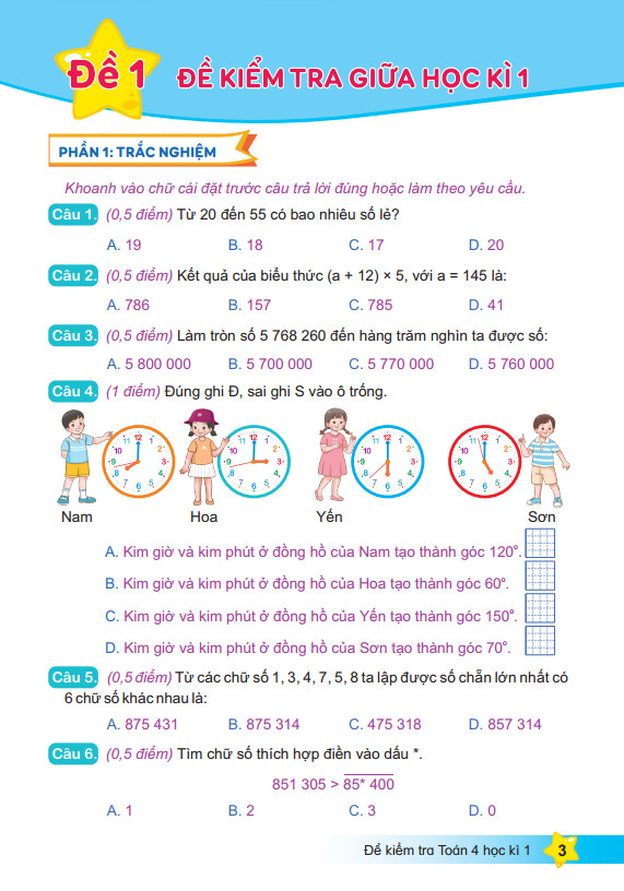 Sách - Đề Kiểm Tra Toán 4 - Biên soạn theo chương trình giáo dục phổ thông mới - Kết Nối - ndbooks