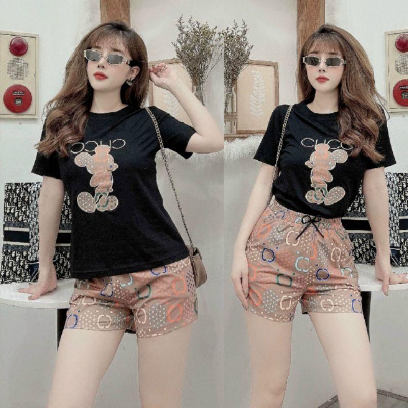 SÉT BỘ THỂ THAO PHỐI HỌA TIẾT MICKEY THÊU