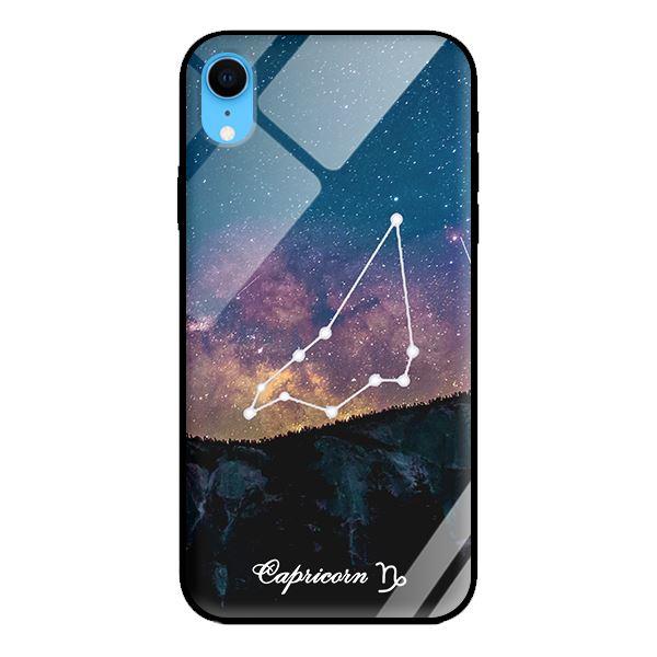Ốp kính 12 cung Hoàng Đạo cho iPhone XR Capricorn - Hàng chính hãng