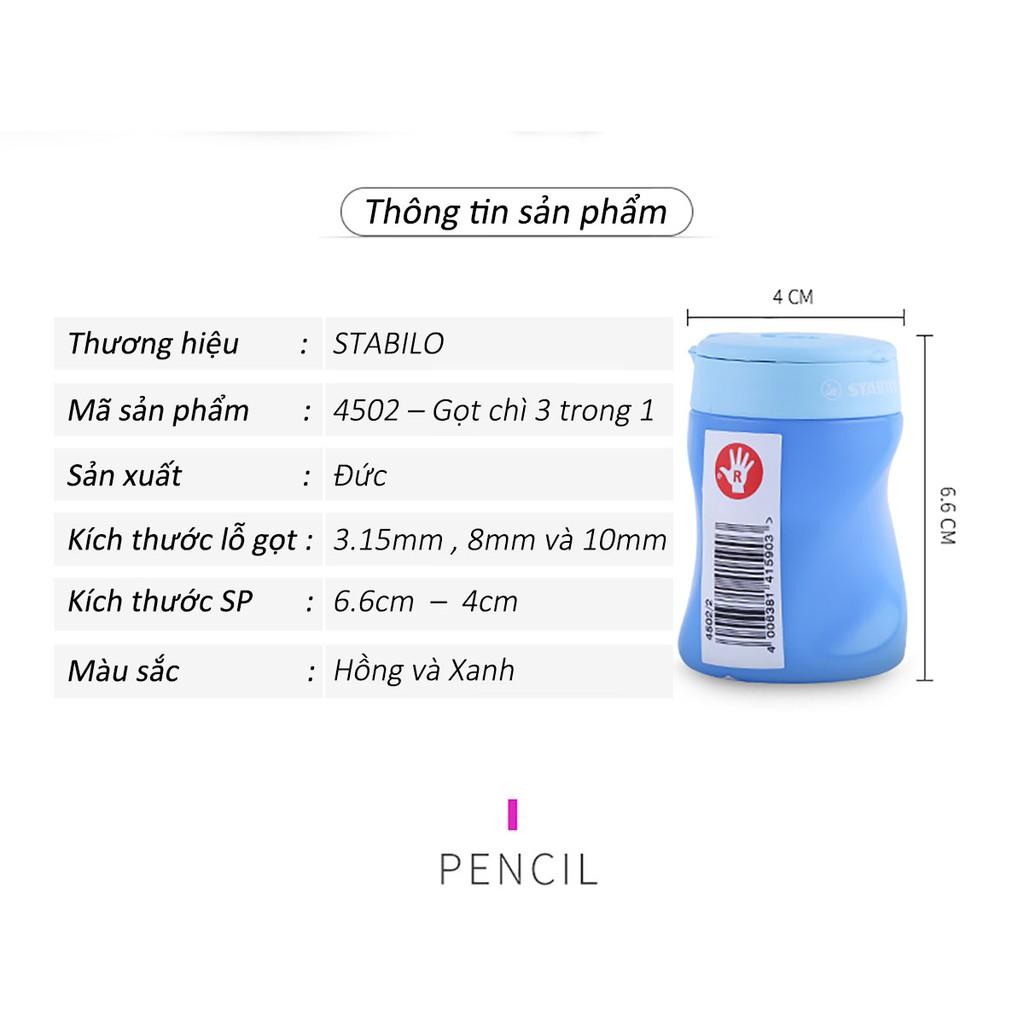 Chuốt bút chì hình thể học STABILO EASYgraph PSE4502R màu xanh lá đậm (thuận tay phải)