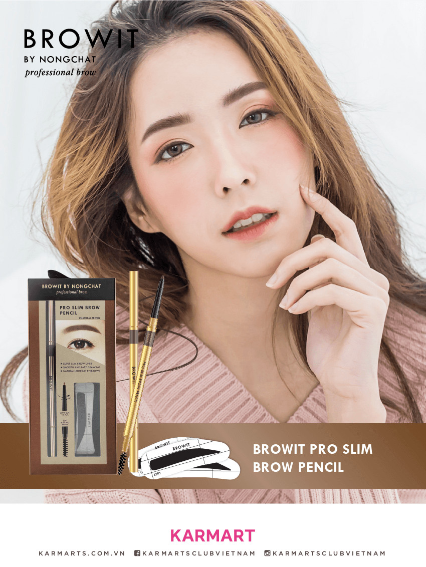 Chì kẻ mày siêu mảnh Browit Pro Slim Brow Pencil 0.06g