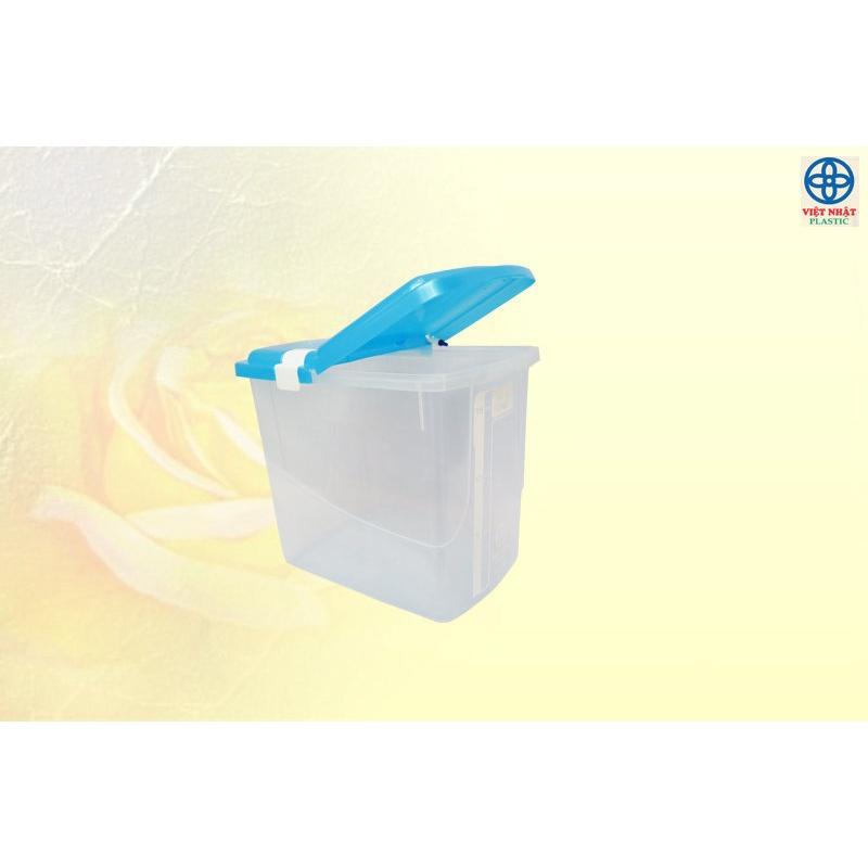 THÙNG NHỰA ĐỰNG GẠO 15KG CÓ NẮP BẬT 3205 VIỆT NHẬT