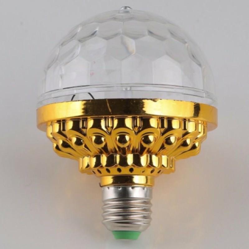 Đèn Led Pha Lê 7 Màu Tự Xoay Đui Tròn Cao Cấp, Đèn Led Trang Trí Bar, Sân Khấu, Nhà Cửa