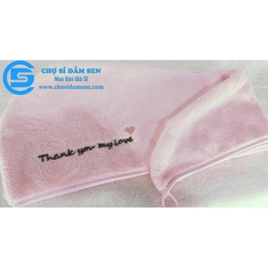 Khăn lau Tóc thần thánh – Khăn quấn đầu làm khô tóc mềm mịn G76-KhanLauToc