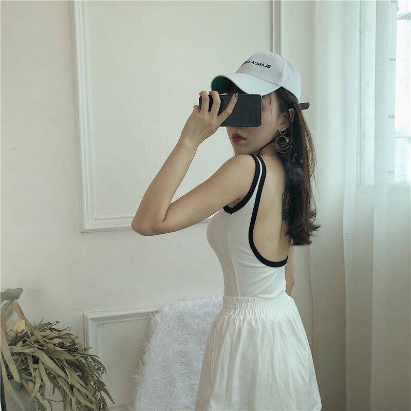 Áo croptop nữ 3 lỗ hở lưng thời trang XIXO cao cấp - mã ATN0047