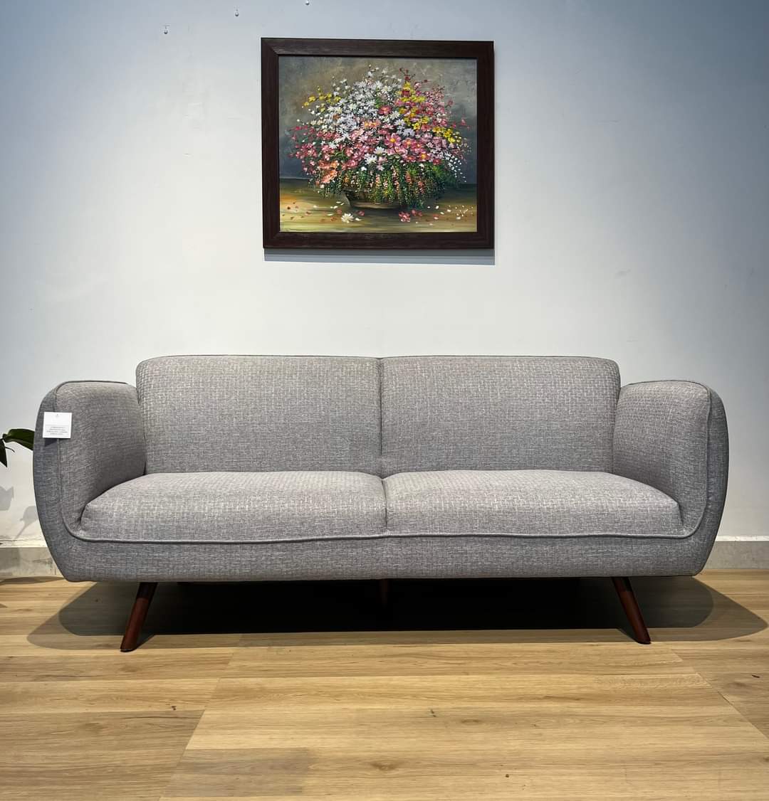 Sofa băng viền Tundo chuẩn xuất khẩu 1m8 màu kem